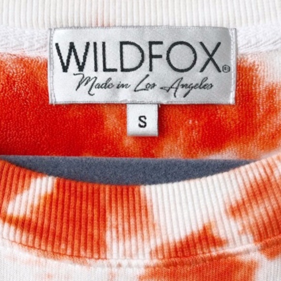 Wildfox Burst Tie Dye Oversized Sweatshirt Jumper - Picture 8 of 8
